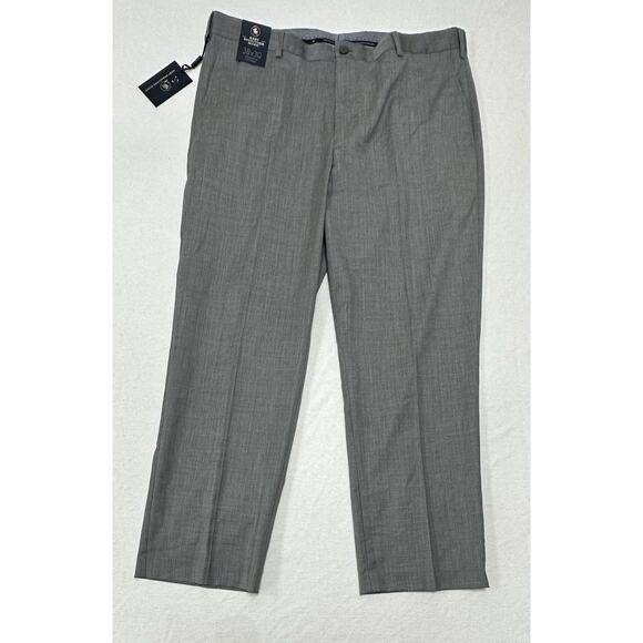 Hart Schaffner Marx Mens Dress Pant 38x30 Gray 100% Wool Straight Leg Career NEW - Picture 1 of 7
